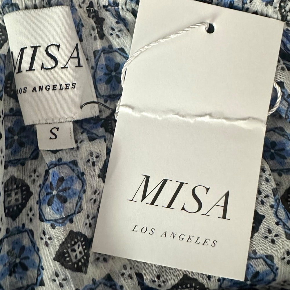 Misa Bohemian Zonia Mini Dress Size Small NWT Ruffles Flowy Summer Fairy Flirty - Picture 9 of 13